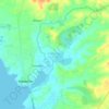 Mapa topográfico Caputatan Sur, altitud, relieve