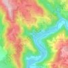Mapa topográfico Le Moulinot, altitud, relieve