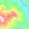Mapa topográfico Awrir Aǧisa, altitud, relieve