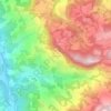Mapa topográfico Missano, altitud, relieve