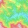 Mapa topográfico Tezzetta, altitud, relieve