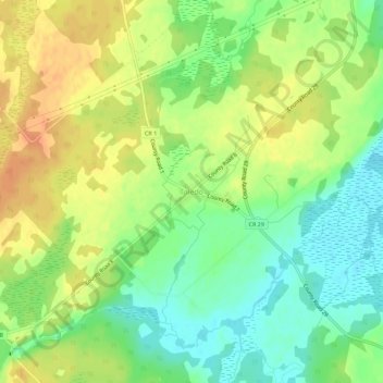 Mapa topográfico Toledo, altitud, relieve