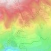 Mapa topográfico Font-Romeu, altitud, relieve