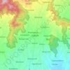 Mapa topográfico Kajoran, altitud, relieve