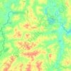 Mapa topográfico Ban Khok, altitud, relieve