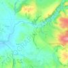 Mapa topográfico Le Batut, altitud, relieve