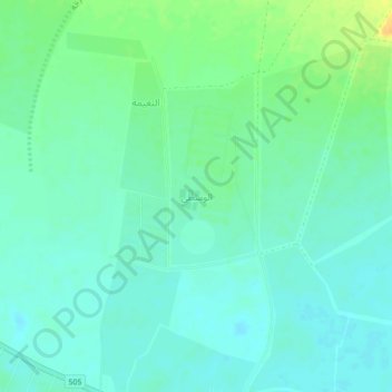 Mapa topográfico Al Wusta, altitud, relieve