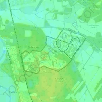Mapa topográfico Ostafrika, altitud, relieve