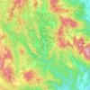 Mapa topográfico Samoeng Tai, altitud, relieve