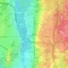 Mapa topográfico Howland Township, altitud, relieve
