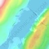 Mapa topográfico Kåfjorden, altitud, relieve