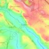 Mapa topográfico Crowdecote, altitud, relieve