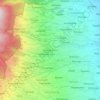 Mapa topográfico Gunungan Lor, altitud, relieve