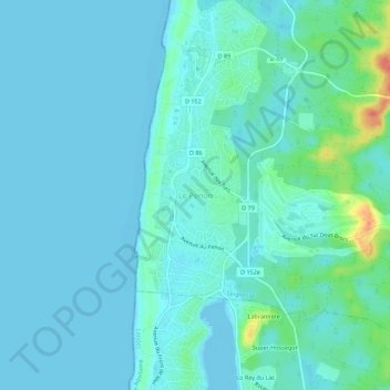 Mapa topográfico Le Penon, altitud, relieve