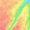 Mapa topográfico La Hêtraie, altitud, relieve
