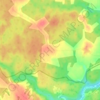 Mapa topográfico Быково, altitud, relieve