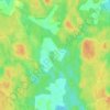Mapa topográfico Kaunaa, altitud, relieve