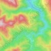 Mapa topográfico Poxcautla, altitud, relieve