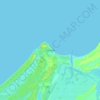 Mapa topográfico Onslow, altitud, relieve