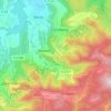 Mapa topográfico Altenhau, altitud, relieve
