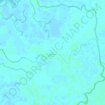 Mapa topográfico Guiwan, altitud, relieve