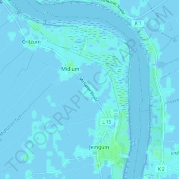Mapa topográfico Eppingawehr, altitud, relieve