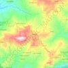 Mapa topográfico Trouna, altitud, relieve