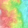 Mapa topográfico Tourtoule, altitud, relieve