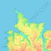 Mapa topográfico Deuborh, altitud, relieve