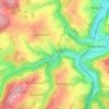 Mapa topográfico Landesgrenze, altitud, relieve
