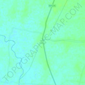 Mapa topográfico Hajua, altitud, relieve