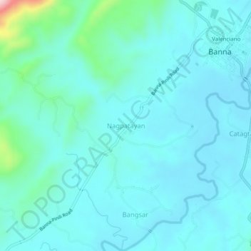 Mapa topográfico Nagpatayan, altitud, relieve