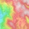 Mapa topográfico Moliachon, altitud, relieve