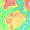 Mapa topográfico Chambeyrac, altitud, relieve