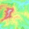 Mapa topográfico แม่สลอง, altitud, relieve