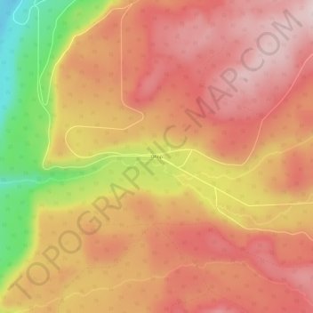 Mapa topográfico Ohop, altitud, relieve