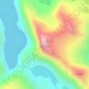 Mapa topográfico Hornindalsrokken, altitud, relieve