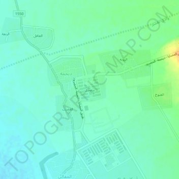 Mapa topográfico Baysari, altitud, relieve