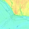 Mapa topográfico Kula, altitud, relieve