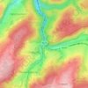 Mapa topográfico Marteau, altitud, relieve