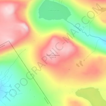 Mapa topográfico Kljåkinnknippene, altitud, relieve
