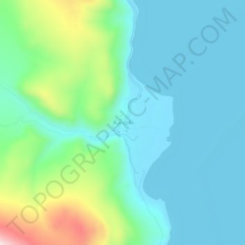 Mapa topográfico Karzok, altitud, relieve