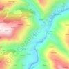 Mapa topográfico Nanj, altitud, relieve