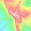 Mapa topográfico Guadalupe Peak, altitud, relieve