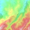 Mapa topográfico Saraycık, altitud, relieve