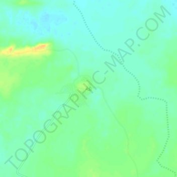 Mapa topográfico Gedi, altitud, relieve