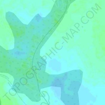 Mapa topográfico Angostura, altitud, relieve