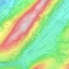 Mapa topográfico Au Mont, altitud, relieve