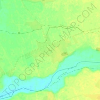 Mapa topográfico Siza, altitud, relieve