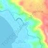 Mapa topográfico Bato, altitud, relieve